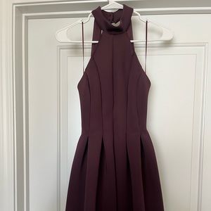 ASOS NWT Purple Backless Halter Mini